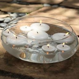 Craftfry Round Shape Glass Spring Urli Bowl-image-72
