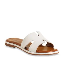 Peach Flores Women Bloom White Casual Sandals-image-36