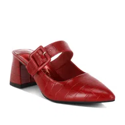 London Rag Women's Red Mule Shoes-image-36
