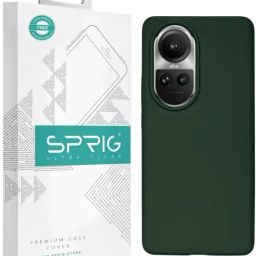 Sprig Liquid Silicone Back Cover for Oppo Reno10 Pro 5G (Green)-image-75