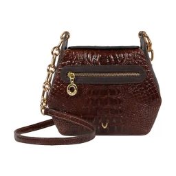 Hidesign EOSS Brown Animal Effect Small Leather Shoulder Bag-image-76