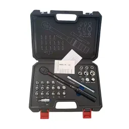 Delta Mechanical Torque Wrench Kit 28 Pcs Black Finish 10-60 Nm Range Length 3/8 Inch (0.95 cm) Drive Size for Industrial Use, MS03060T-picture-24