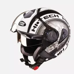 Studds N4 Black Large (580 mm) Open Face Helmet, Downtown D2 Decor-image-48