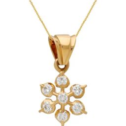 Malabar Gold & Diamonds 22k IGI Certified Diamond & Yellow Gold Pendant for Women-image-75