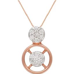 malabar gold and diamonds Malabar Gold & Diamonds 18k IGI Certified Diamond & Rose Gold Pendant for Women-picture-37