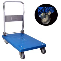 Fulcrum Folding Handle Type Platform Trolley with PU Wheels and Lock System 200 Kg Load Capacity-picture-18