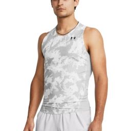Under Armour Grey Regular Fit Printed Tank Tee-image-68
