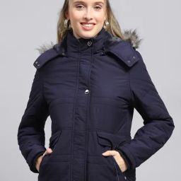 Monte Carlo Navy Polyester Blend Solid Full Sleeve Jacket-image-55