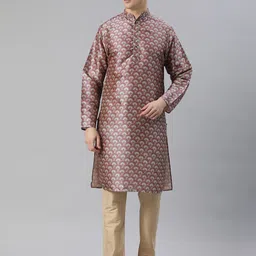 Majestic Man Men Ethnic Motifs Printed Kurta-picture-20