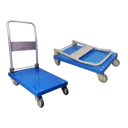 Fulcrum Folding Handle Type Platform Trolley with PU Wheels and Lock System 200 Kg Load Capacity image 2