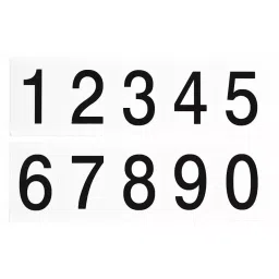 BRADY Number Label Kit 1-15/16 inch Character Height Gothic Font, 3XER6 (Pack of 25 Pcs)-image-19