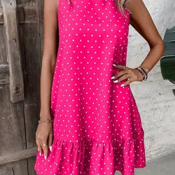 StyleCast x Revolte Print Chiffon Fit & Flare Dress-picture-35