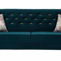 Urban Living Bottle Green Izmir Decadence 3 Seater Sofa-33