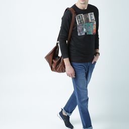 Huetrap Men Black Printed Sweatshirt-image-67