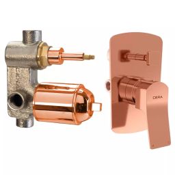 CERA Sylvina Diverter System Single Lever Exposed & Concealed Part PVD Finish Rose Gold, F1021721RG + F4030101RG-image-74