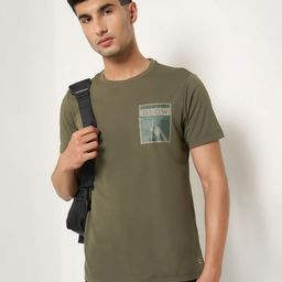 Ajile by Pantaloons Men Printed Pockets Slim Fit T-shirt-image-65