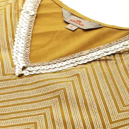 Anouk Printed Panelled Sequinned Kurta with Sharara & Dupatta image 2
