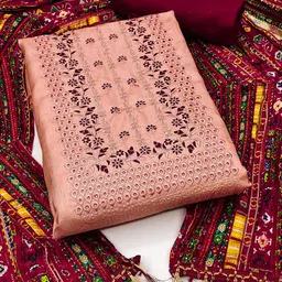SAINOOR Embroidered Unstitched Dress Material-image-49