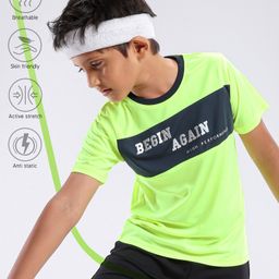 Pine Active Half Sleeves T-shirt with HD Print - Green-picture-17