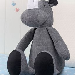 Bonfino Rhino Cotton Soft Toy Grey - Height 30 cm-picture-15