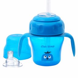 1st Step Twin Handle Interchangeable  Sipper Cup Blue - 150 ml-12