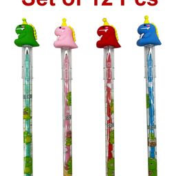 Asera Dinosaur Cartoon Fancy Pencils Push Pencils for Kids Birthday Return Gifts Party Favours Favours Take Away Gifts - Set of 12-image-30
