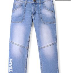 Pine Kids Denim Ankle Length Washed Jeans -Blue-image-26