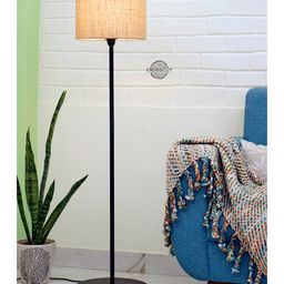 Crosscut Minimalist Design Floor Lamp (Natural Jute)-15