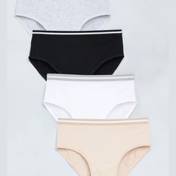 Charm n Cherish Pack Of 4 Solid Panties - Multi Colour-image-69