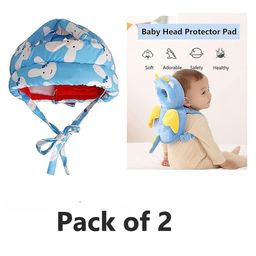 NeonateCare Combo Baby Helmet Baby Head Protector (Blue)and Baby Head Protection Cushion Backpack(Brown)-10