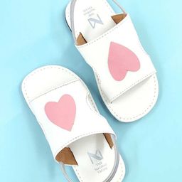 The Madras Trunk Heart Designed Sandals - White-image-13