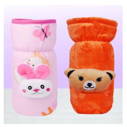 The Cheeky Kidzz Baby Pack of 2 Feeding Bottles Cover With Holding Strap Suitable For 150ml 220ml 240ml 250ml Glass Steel Slim Neck Feeders (Pink,Orange)-26