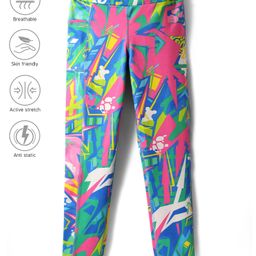 Pine Active Knit Full Length Super Stretch Printed Legging - Multicolor-image-55