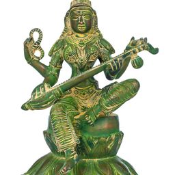 Exotic India Green Religious Idol Showpiece-image-24