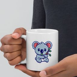 Mr UVD White & Blue Printed Ceramic Glossy Mugs Set of Cups and Mugs-image-72