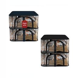 Aura Navy Blue 4 Pieces Drawer Organisers-50