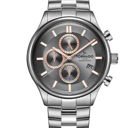 TORNADO Men Dial & Stainless Steel Bracelet Style Straps Analogue Chronograph Watch T6106B-SBSX-image-17
