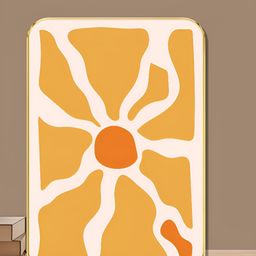 SAF Yellow & Rust 1 Piece Wood Other Wall Paintings-image-52