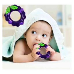 Fingo Brain Grapes Shape Water Teether - Blue image 4