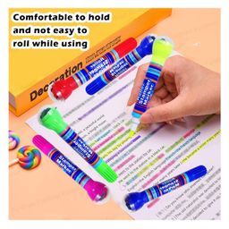 FunBlast 2 in 1 DIY Stamper and Coloring Marker Pen  6 Colors Multicolor image 5