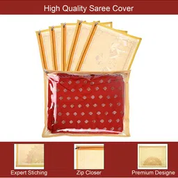 Kuber Industries Cream-Coloured Set of 3 Regular Multi-Utility Organisers image 2