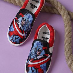 Kids Ville Boys Captain America Printed Casual Slip-On Sneakers-picture-15