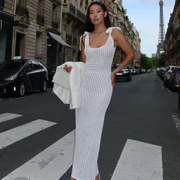 KPOP Bodycon Maxi Solid Dress-picture-12