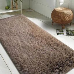 Obsessions Brown Polyester Solid Bedside Runner-18