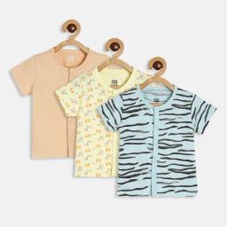 MINIKLUB Kids Multicolor Printed Vest (Pack Of 3)-image-88