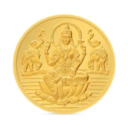 P.N.Gadgil Jewellers Laxmi Shree 24k (995) 2gm Yellow Gold Coin-image-2