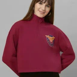 Free Authority Wine Graphic Print Sweatshirt-image-62