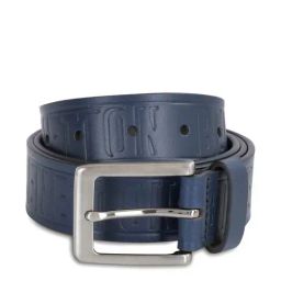 United Colors of Benetton Arcola Navy Leather Textured Waist Belt-image-97