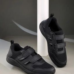 Campus Kids Black Running Shoes-picture-48