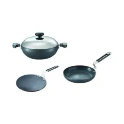 Prestige Black Hard Anodized Aluminium 3 Piece Cookware Set (1000 ml)-image-70